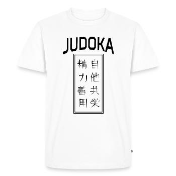 Judoka Judo Judo Enseigner 2 principes du judo au Japon - T-shirt Premium bio Homme - blanc - Devant - Nico (187cm)