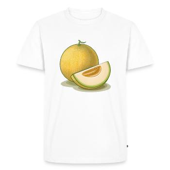 Miellat - T-shirt Premium bio Homme - blanc - Devant - Nico (187cm)