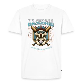 Casquette de baseball labrador sport baseball - T-shirt Premium bio Homme - blanc - Devant - Nico (187cm)