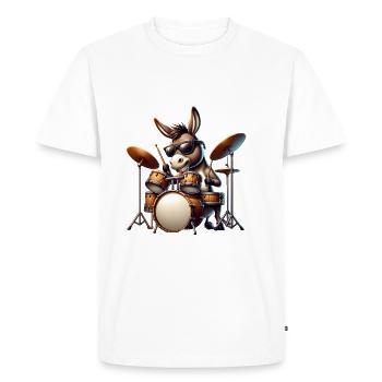 Global - Black without Japan Template - Men's Premium Organic T-Shirt - white - Front - Nico (187cm)