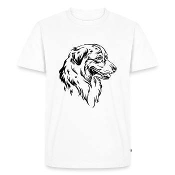 Australian Shepherd - T-shirt Premium bio Homme - blanc - Devant - Nico (187cm)