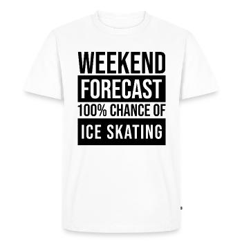 Patin à glace Patin à glace Patin à glace - T-shirt Premium bio Homme - blanc - Devant - Nico (187cm)