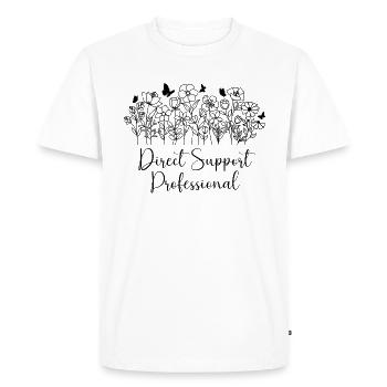 Direct Support Professional - Men's Premium Organic T-Shirt - white - Front - Nico (187cm)