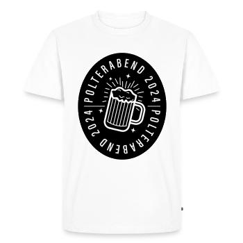 Polterabend 2024 - Männer Premium Bio T-Shirt - Weiß - Vorne - Nico (187cm)