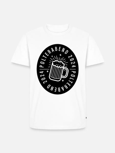 Polterabend 2024 - Männer Premium Bio T-Shirt - Weiß