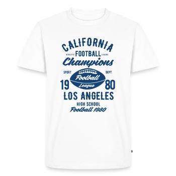 California Football League - T-shirt Premium bio Homme - blanc - Devant - Nico (187cm)