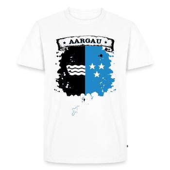 Argovie - T-shirt Premium bio Homme - blanc - Devant - Nico (187cm)