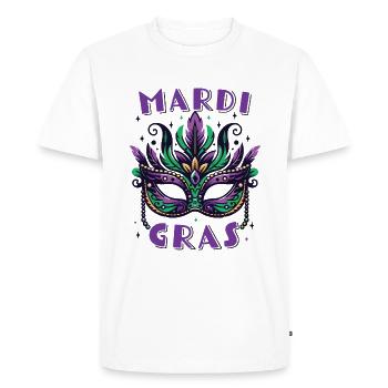 Mardi Gras - T-shirt Premium bio Homme - blanc - Devant - Nico (187cm)