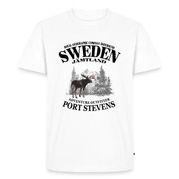Sweden - Moose - Sweden - Moose - Men's Premium Organic T-Shirt - white - Front - Nico (187cm)