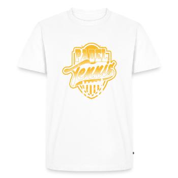 Logo du joueur de padel de padel de tennis - T-shirt Premium bio Homme - blanc - Devant - Nico (187cm)