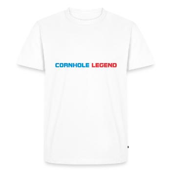 Cornhole le sport pour les vrais héros et athlètes - T-shirt Premium bio Homme - blanc - Devant - Nico (187cm)