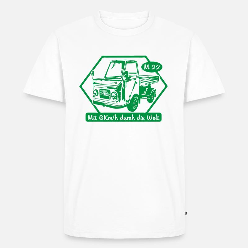 IFA LKW Multicar M22 - Männer Premium Bio T-Shirt - Weiß