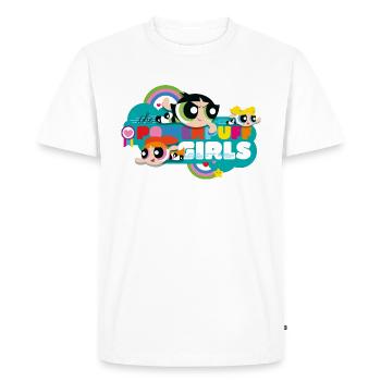 Les Supers Nanas Arc En Ciel - T-shirt Premium bio Homme - blanc - Devant - Nico (187cm)