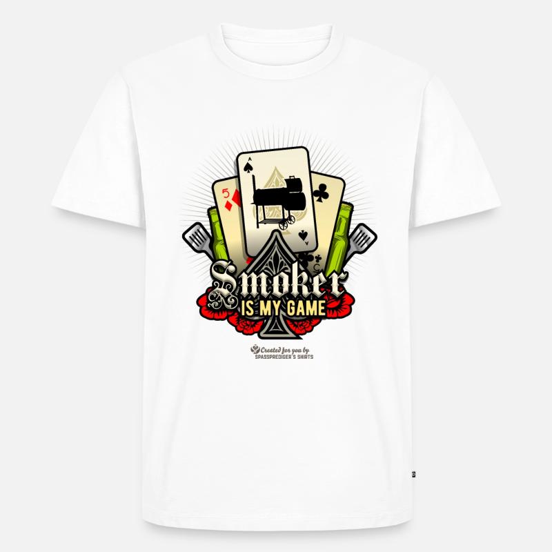 Fumer est mon jeu - T-shirt Premium bio Homme - blanc