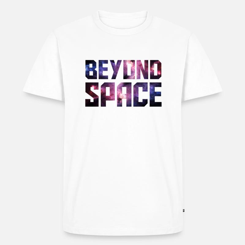 Beyond Space - Männer Premium Bio T-Shirt - Weiß