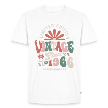1966 Anniversary 1966 vintage - Men's Premium Organic T-Shirt - white - Front - Nico (187cm)