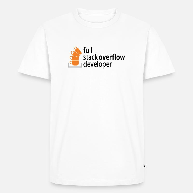 Full stack developer - Men's Premium Organic T-Shirt - white