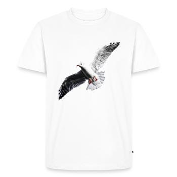 Mouette Shirt - T-shirt Premium bio Homme - blanc - Devant - Nico (187cm)