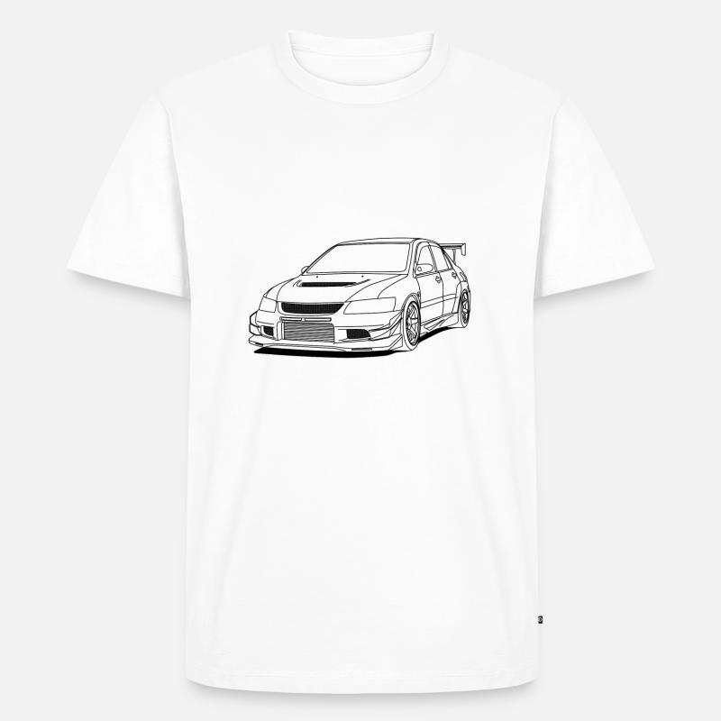 Lancer white - Männer Premium Bio T-Shirt - Weiß