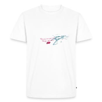 Fjord Fishing - Norway - Norge - Norwegen - Men's Premium Organic T-Shirt - white - Front - Nico (187cm)