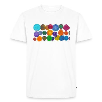 7 Chakra Design: Équilibrez votre énergie et transformez - T-shirt Premium bio Homme - blanc - Devant - Nico (187cm)