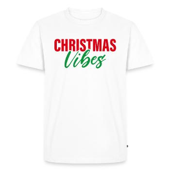 Ambiance de Noël - T-shirt Premium bio Homme - blanc - Devant - Nico (187cm)