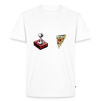 Gambler computer game - Men's Premium Organic T-Shirt - white - Front - Nico (187cm)