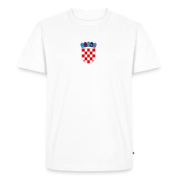 Chemise de fan de Croatie. Hrvatska - T-shirt Premium bio Homme - blanc - Devant - Nico (187cm)