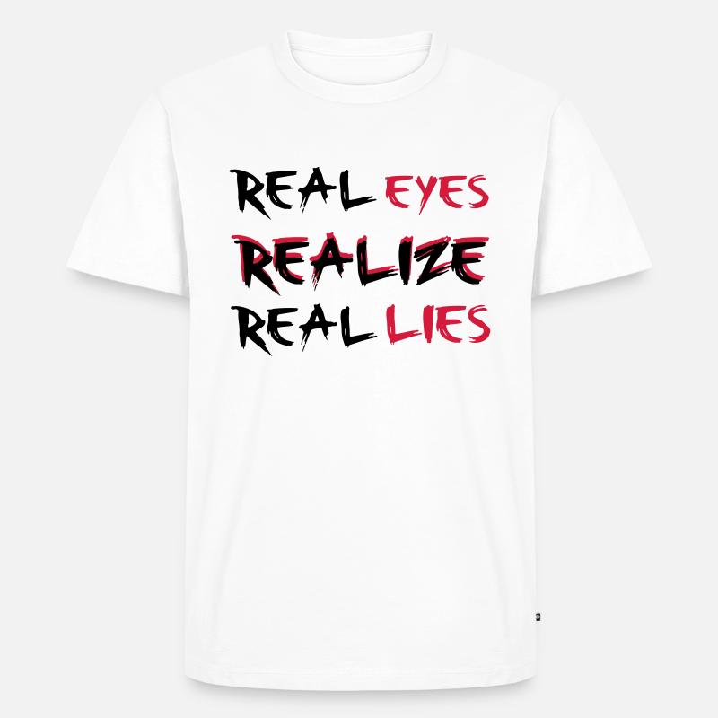 Realize - Männer Premium Bio T-Shirt - Weiß