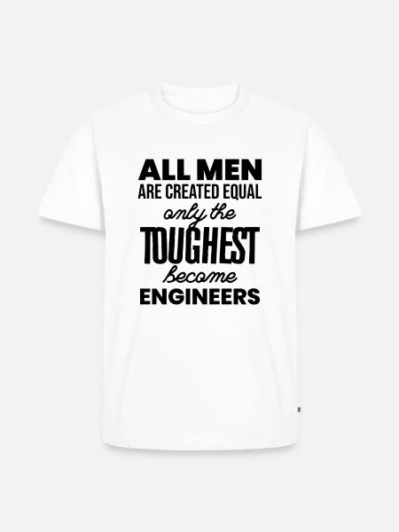 engineer - Men's Premium Organic T-Shirt - white