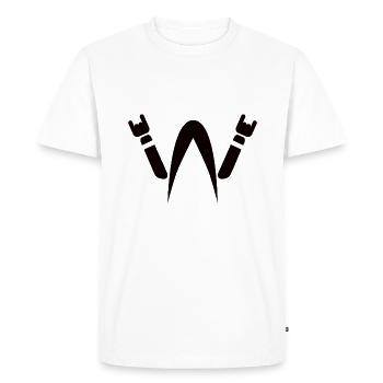 Heavy Metal - Headbanger - Metal Head - Men's Premium Organic T-Shirt - white - Front - Nico (187cm)