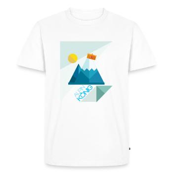 Couronne de neige des montagnes du roi des Alpes - T-shirt Premium bio Homme - blanc - Devant - Nico (187cm)