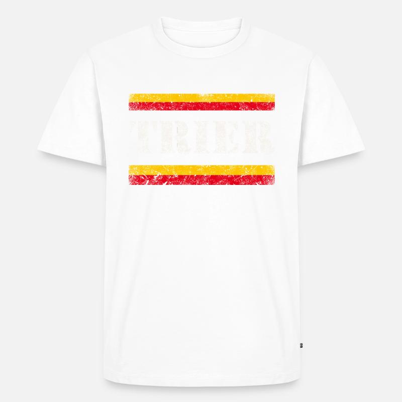 Trier - Männer Premium Bio T-Shirt - Weiß