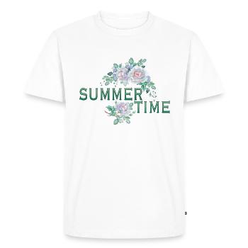 Roses - T-shirt Premium bio Homme - blanc - Devant - Nico (187cm)