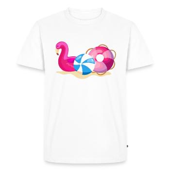 Jouets de plage - T-shirt Premium bio Homme - blanc - Devant - Nico (187cm)