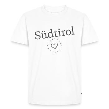 Tyrol du Sud - T-shirt Premium bio Homme - blanc - Devant - Nico (187cm)