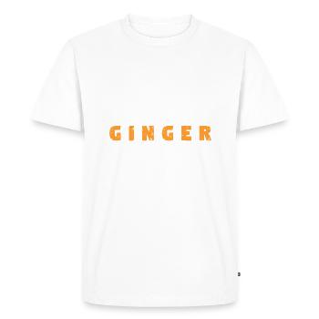 Dibs on the ginger - St Patrick's Day Saying - Men's Premium Organic T-Shirt - white - Front - Nico (187cm)