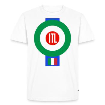 Italien - T-shirt Premium bio Homme - blanc - Devant - Nico (187cm)