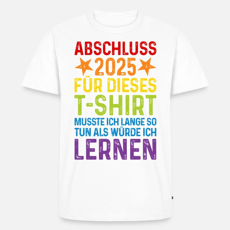 Abschluss 2025 - Männer Premium Bio T-Shirt - Weiß