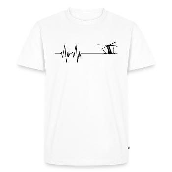 Ski Skieur Ski Crash Drôle Ski Vacances Cadeaux - T-shirt Premium bio Homme - blanc - Devant - Nico (187cm)