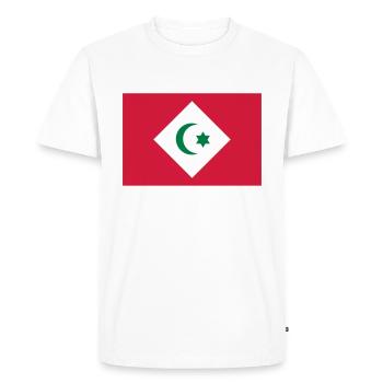 Flag of the Republic of the Rif - Men's Premium Organic T-Shirt - white - Front - Nico (187cm)