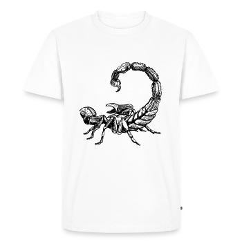 Scorpion - T-shirt Premium bio Homme - blanc - Devant - Nico (187cm)