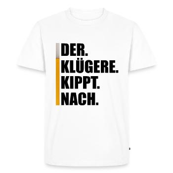 BEER SAUF TEAM - Men's Premium Organic T-Shirt - white - Front - Nico (187cm)