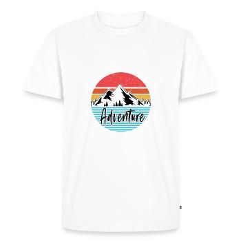 Travel Travel Holiday Mountains Camping Alps Gifts - Men's Premium Organic T-Shirt - white - Front - Nico (187cm)