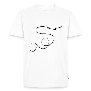 Idée cadeau planeur planeur - T-shirt Premium bio Homme - blanc - Devant - Nico (187cm)