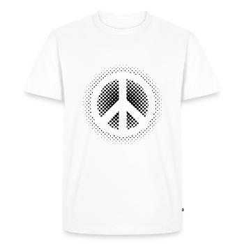 Hippie | Signe de paix hippies cadeaux de Noël - T-shirt Premium bio Homme - blanc - Devant - Nico (187cm)