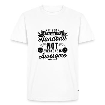 Joueur de handball | Cadeaux de sport d'équipe de joueur de handball - T-shirt Premium bio Homme - blanc - Devant - Nico (187cm)