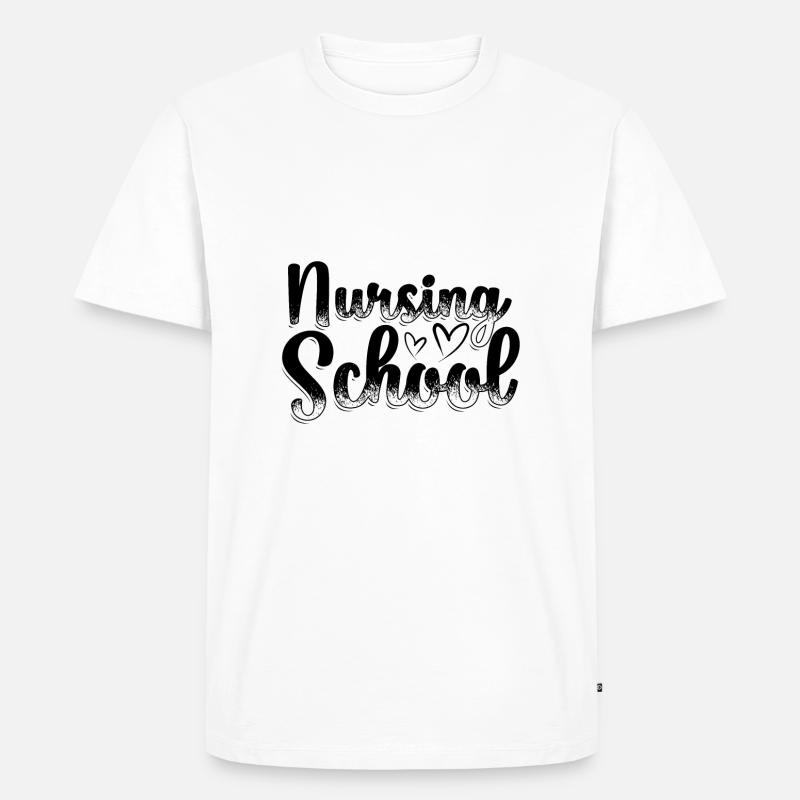 Krankenschwester Ausbildung Azubi Beruf Geschenke - Männer Premium Bio T-Shirt - Weiß