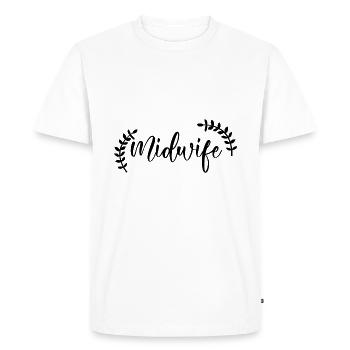 Sage-femme | Sage-femme Profession obstétricien - T-shirt Premium bio Homme - blanc - Devant - Nico (187cm)
