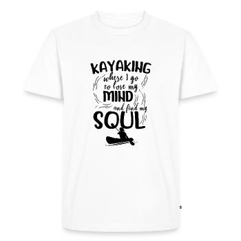 Canoë-kayak | Cadeaux de rameur - T-shirt Premium bio Homme - blanc - Devant - Nico (187cm)